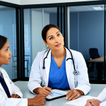 스포츠의학 직장 내 갈등 해결 방법 - Respectful Discussion**

"A diverse team of sports medicine professionals (doctor, physical therapis...