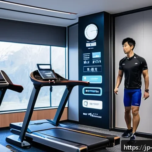 스포츠의학 직무에서 요구되는 능력 - A detailed scene inside a modern sports medicine clinic where a Japanese sports physiotherapist is a...